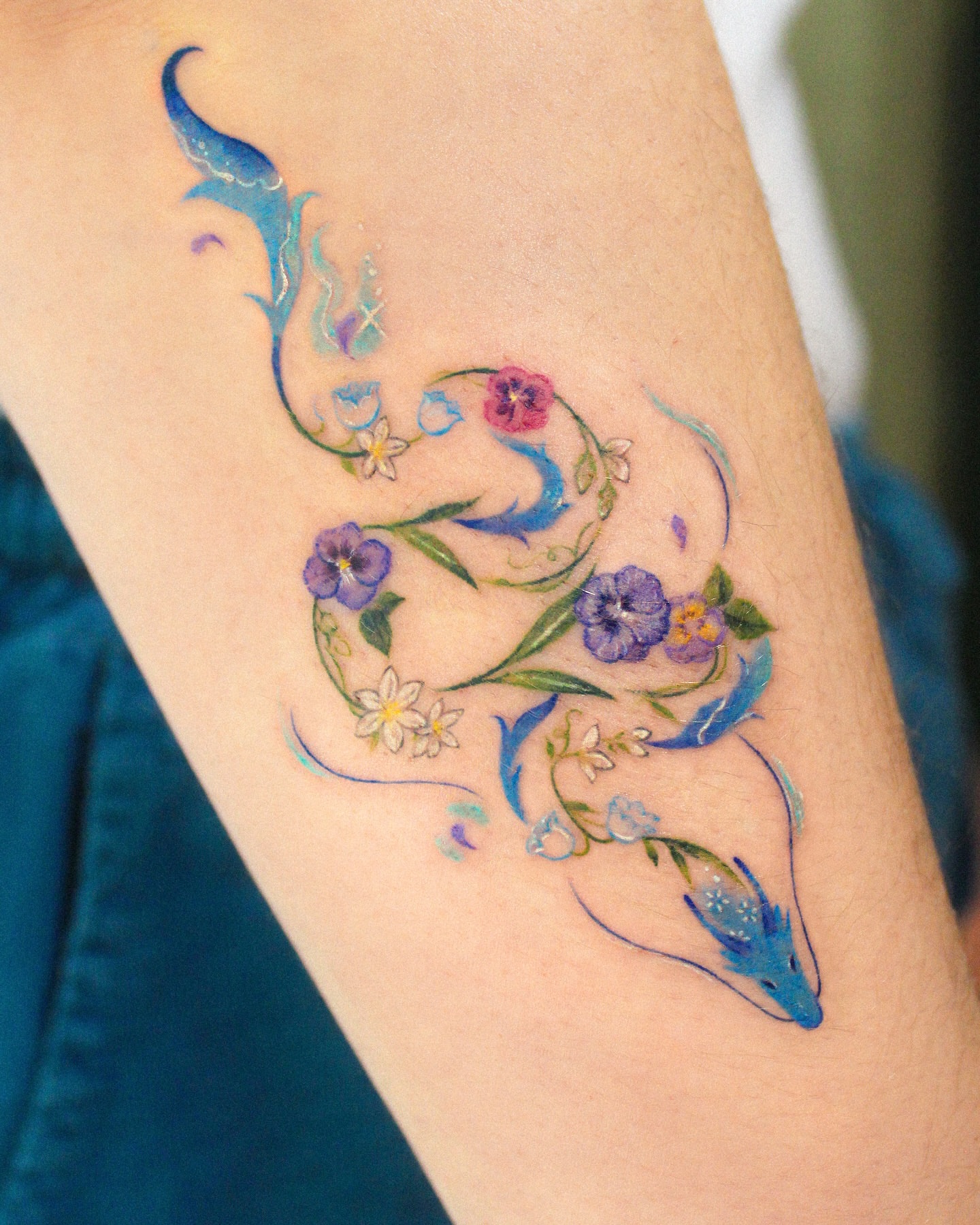 Tattoo by @leesun_tattoo — watercolor, new_school