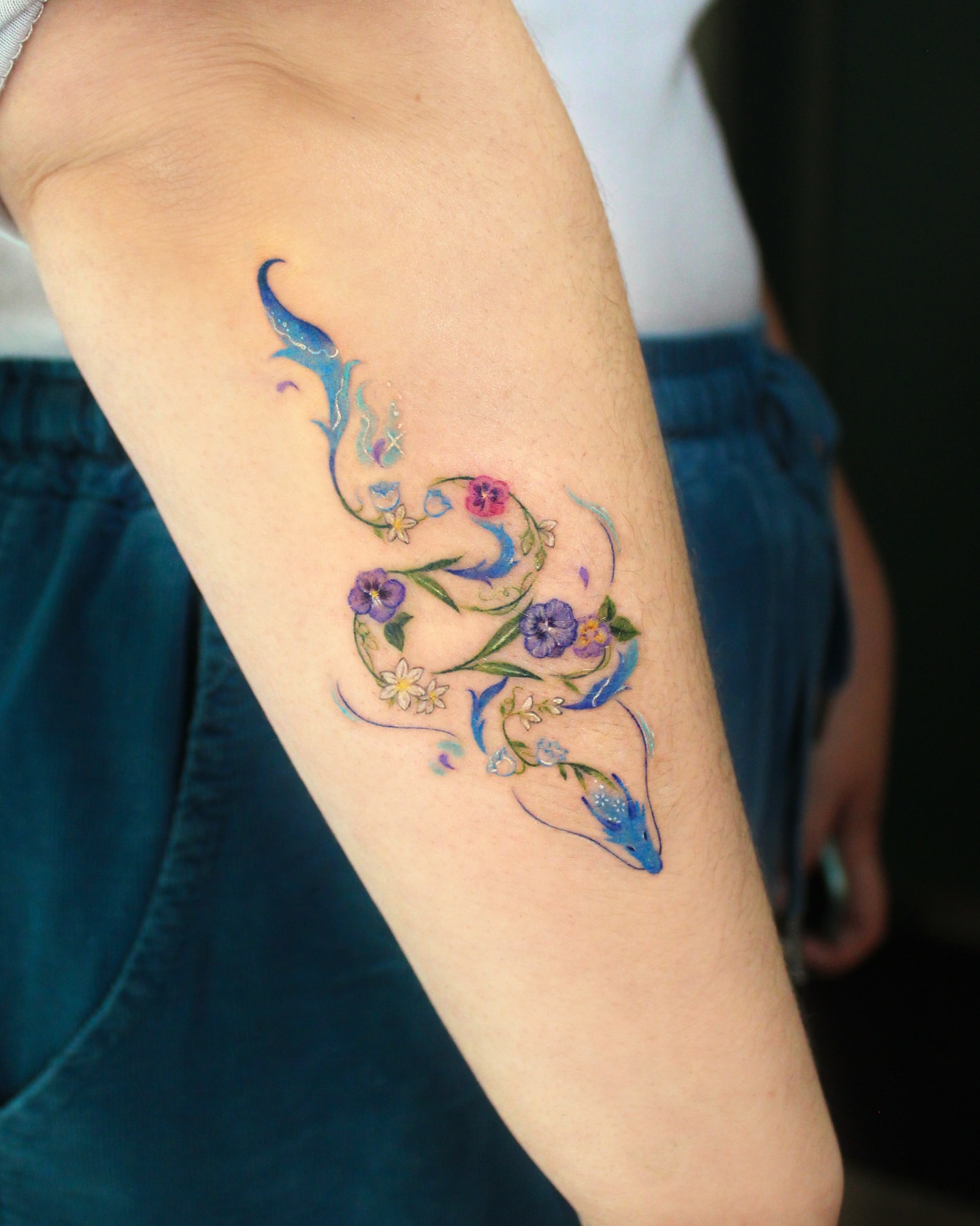 Tattoo by @leesun_tattoo — watercolor, new_school