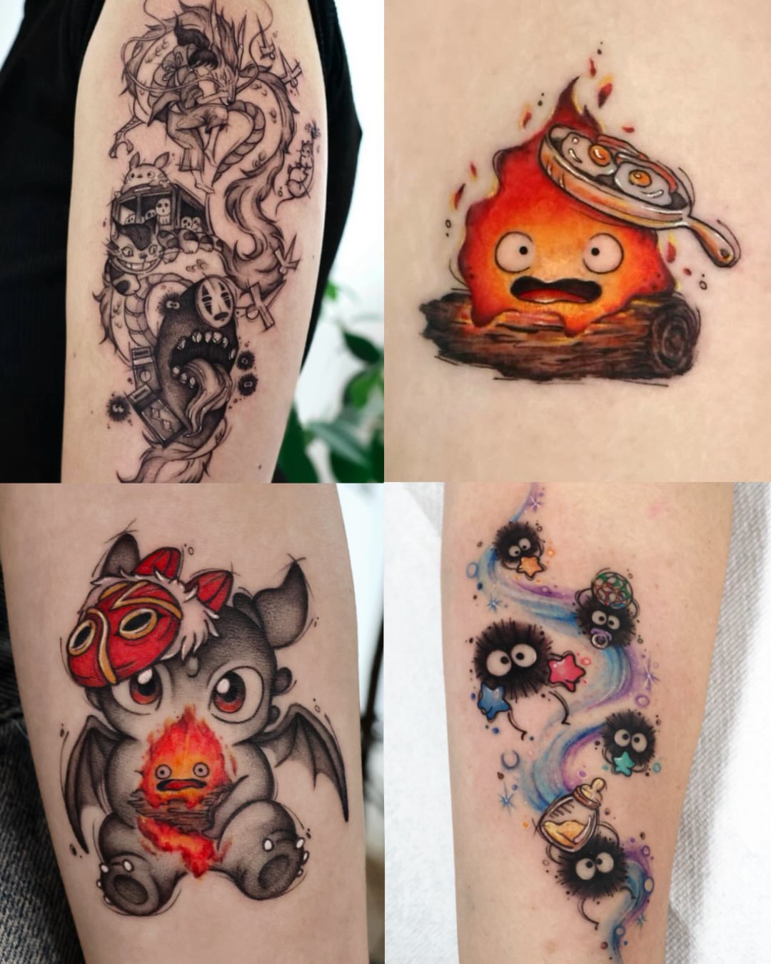 Tattoo by @neonghae — dotwork, watercolor
