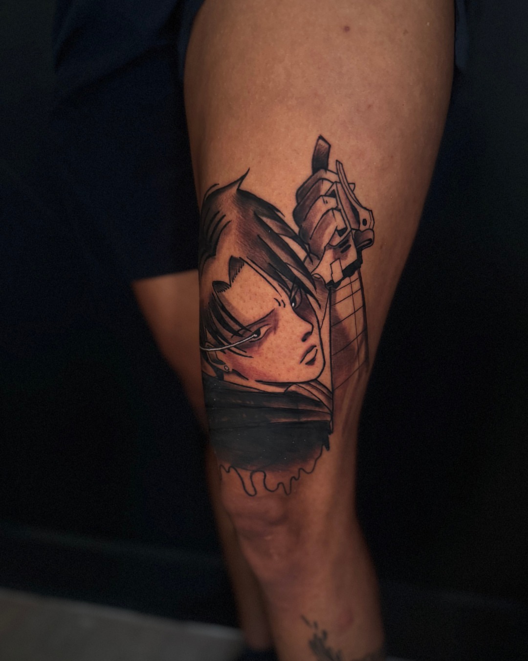 Tattoo by @rhae_ology — anime, realism