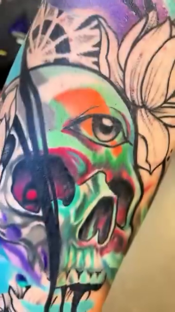Tattoo by @devzdude — realism, trash_polka
