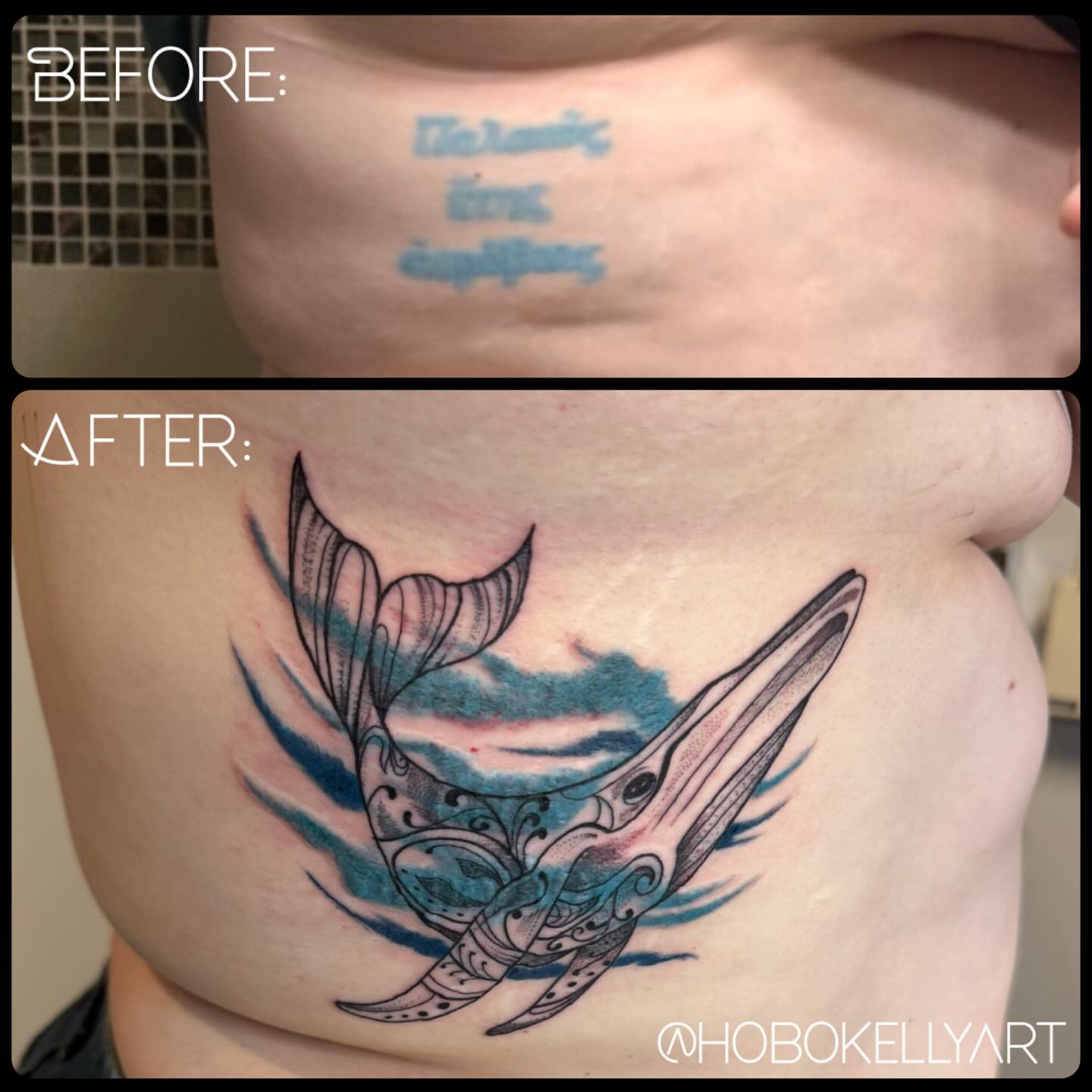 Tattoo by @hobokellyart โ new_school, watercolor