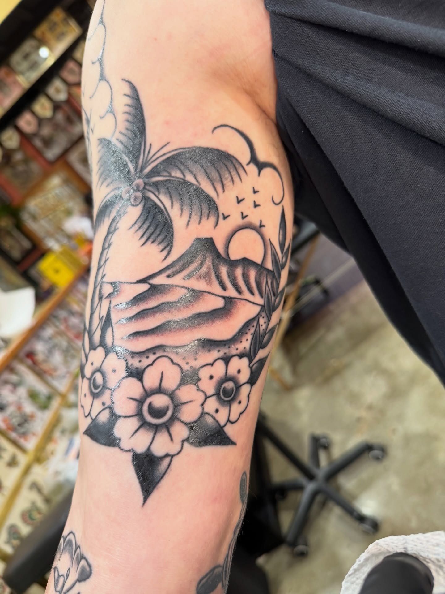 Tattoo by @tyler.raytat2 — american_traditional, black_and_grey