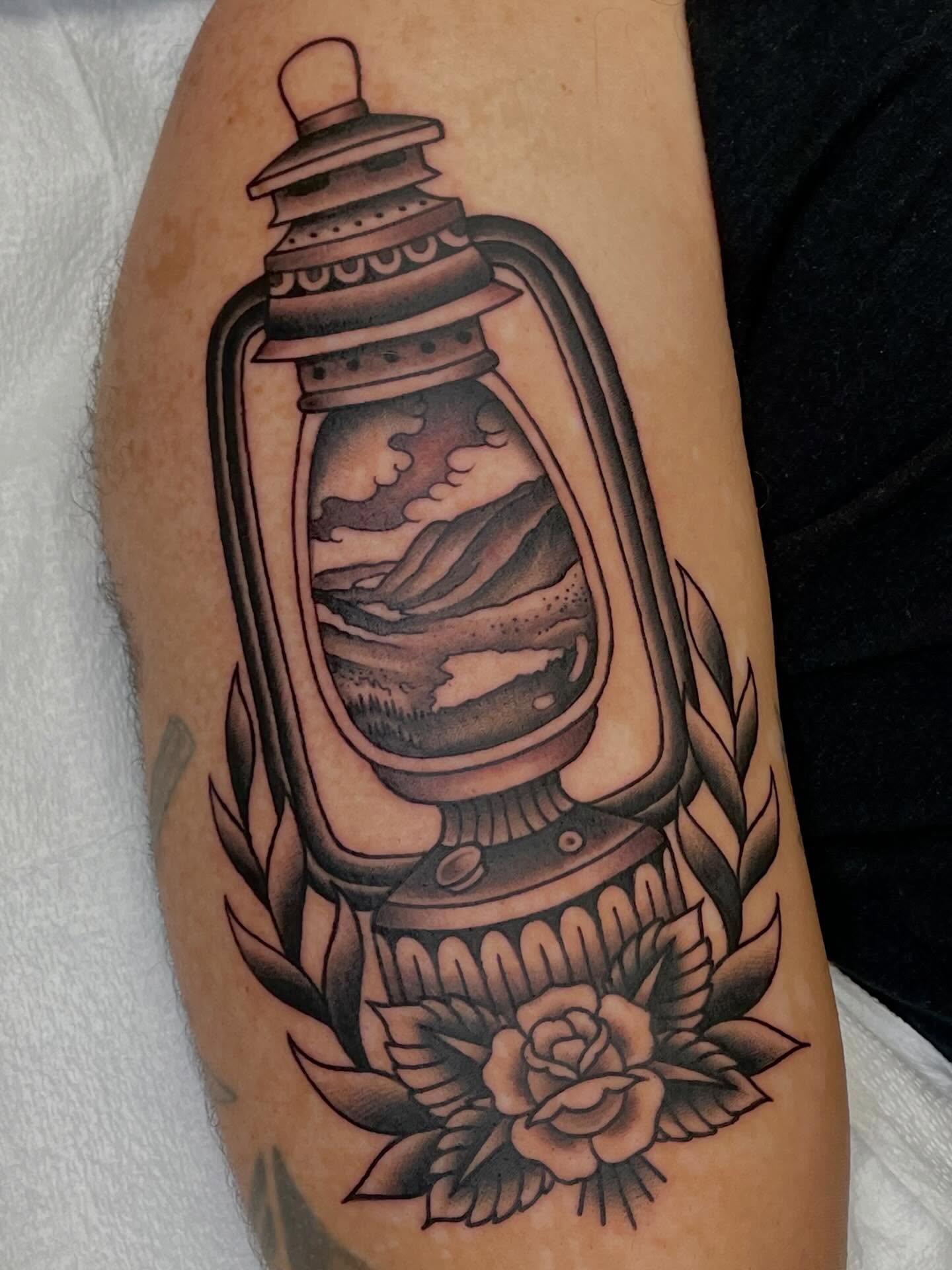 Tattoo by @krystendae — american_traditional, black_and_grey