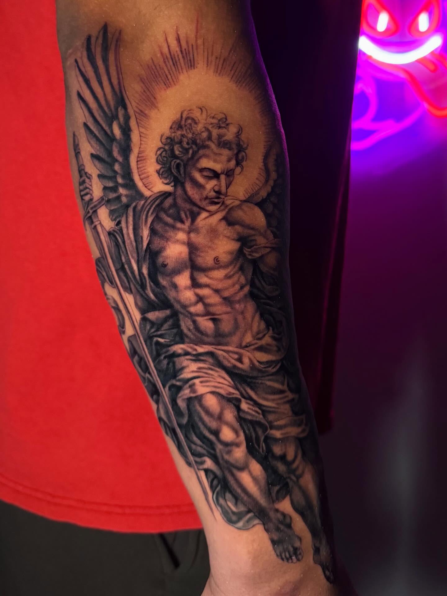 Tattoo by @blessedbyfrancisco_ — black_and_grey, realism