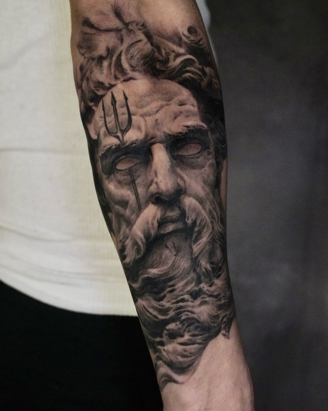 Tattoo by @sean_tattoos — realism, black_and_grey