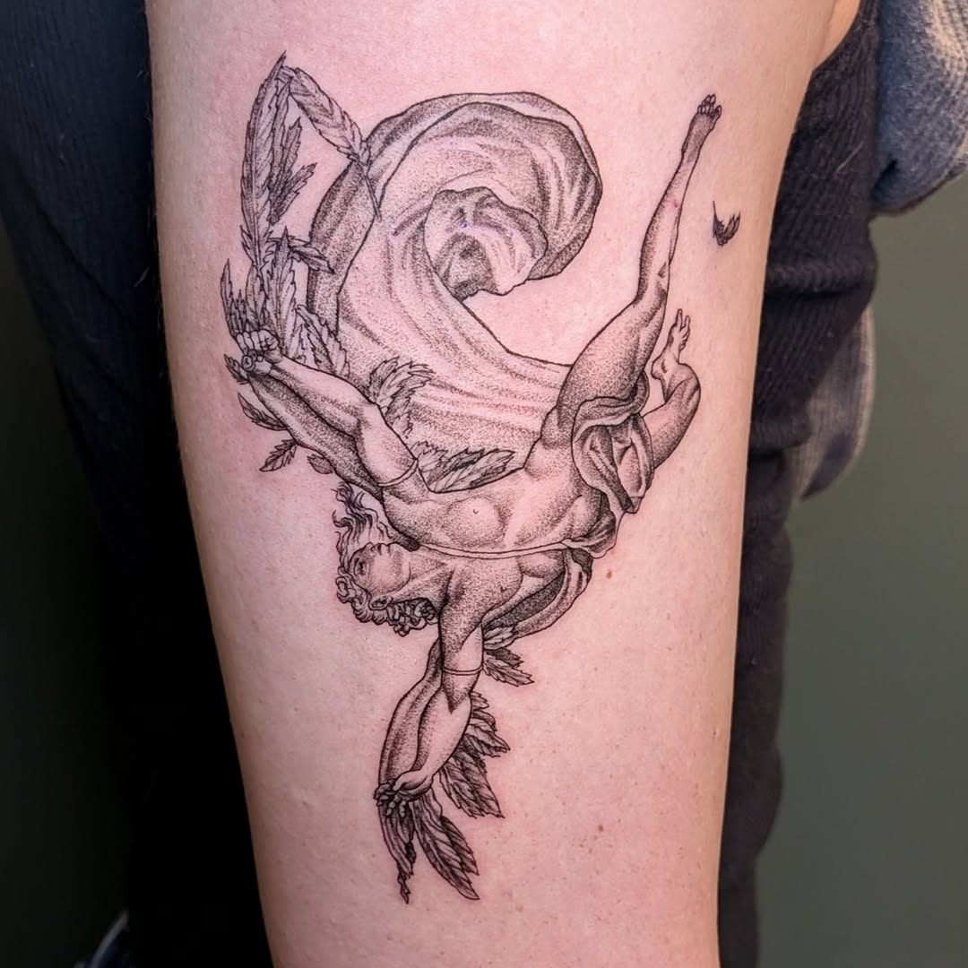 Tattoo by @tattoosbylucyl โ black_and_grey, realism