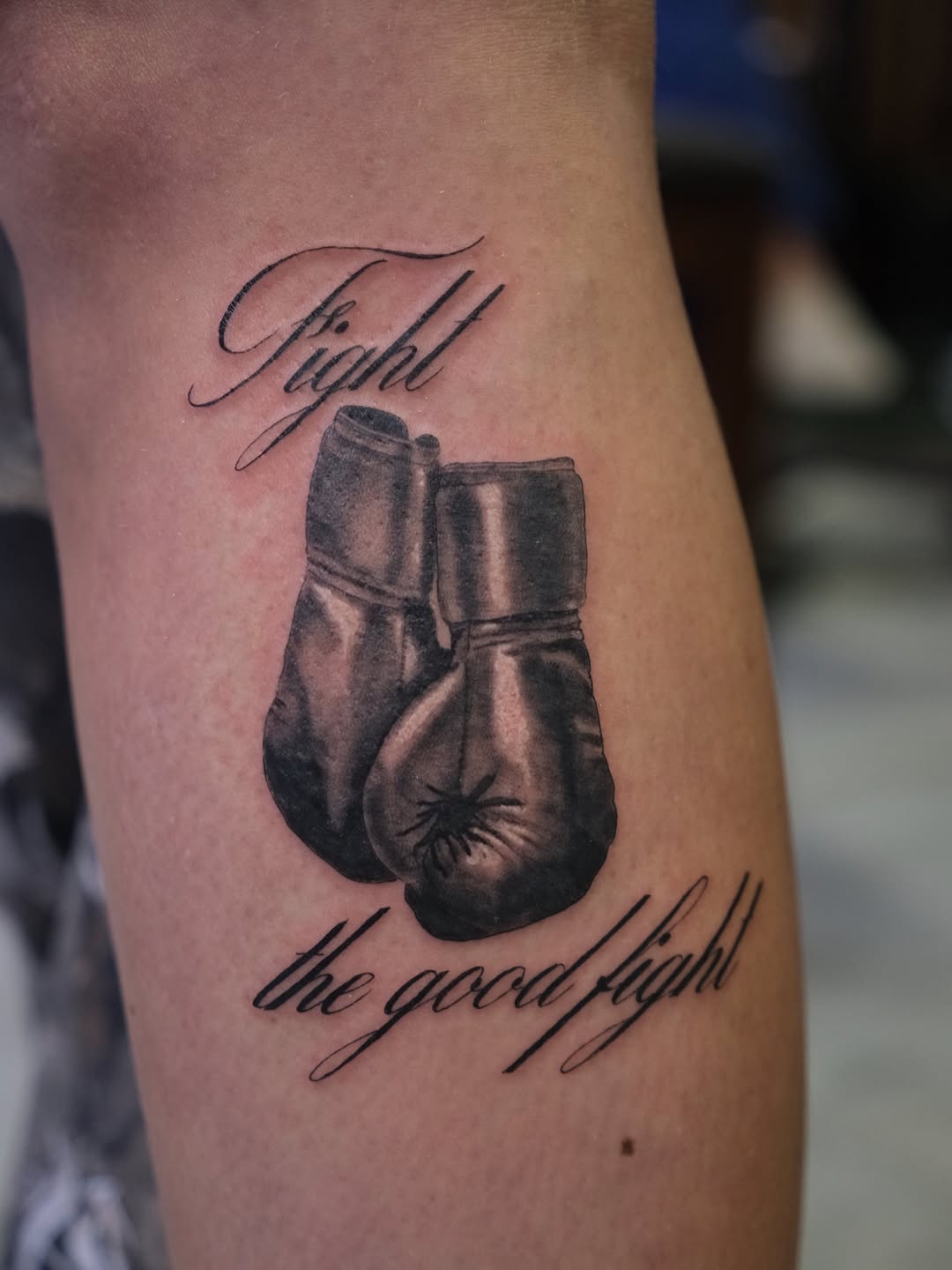 Tattoo by @kianahopetattoo — black_and_grey, lettering_script