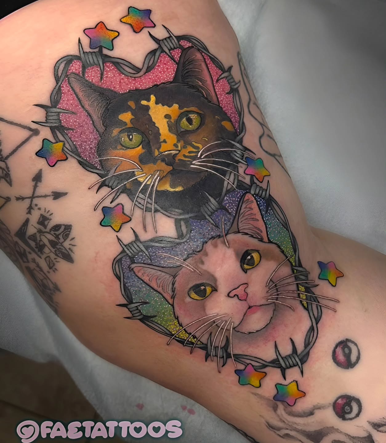 Tattoo by @faetattoos β realism, dotwork