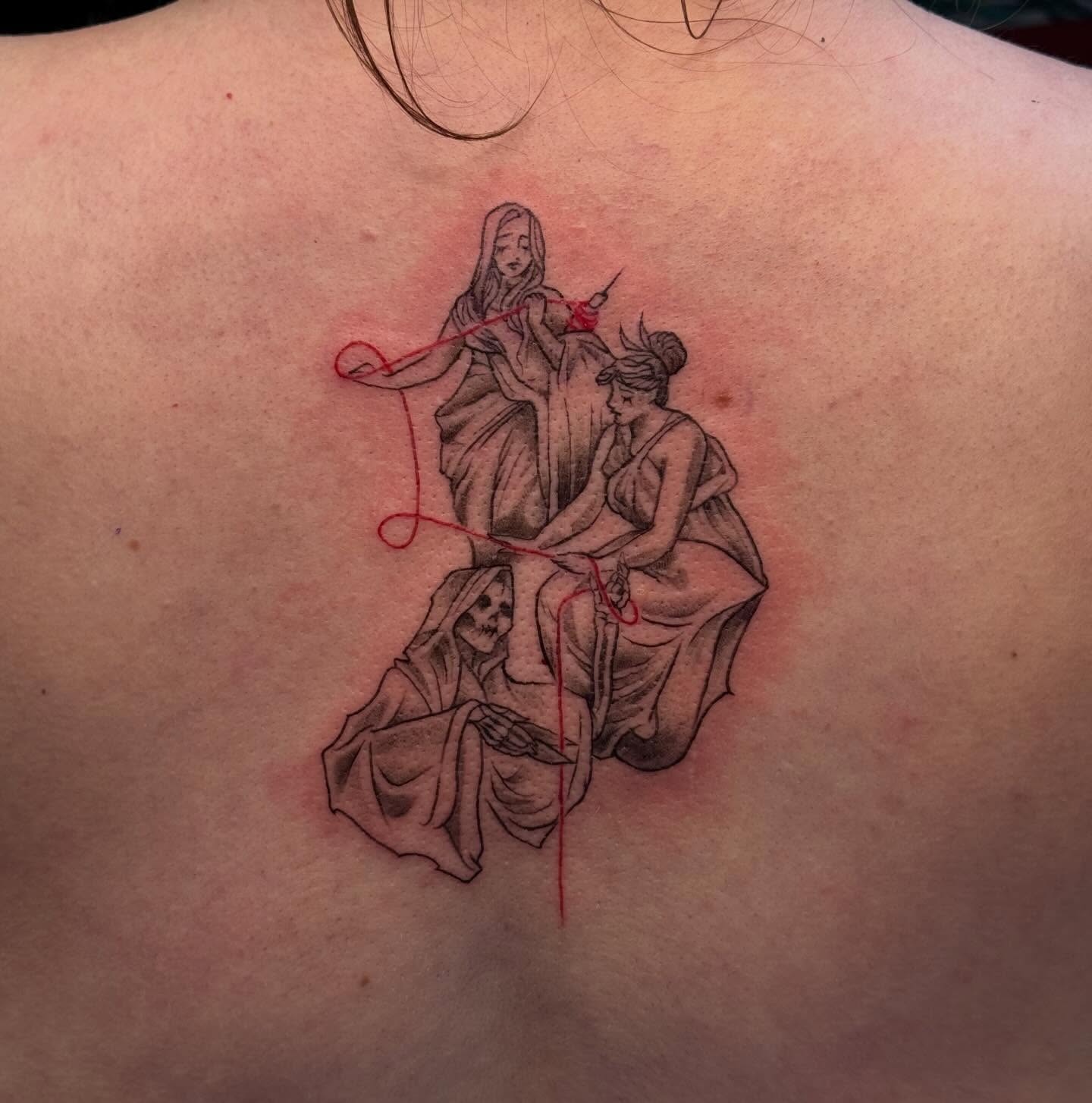 Tattoo by @angeltiburona — black_and_grey
