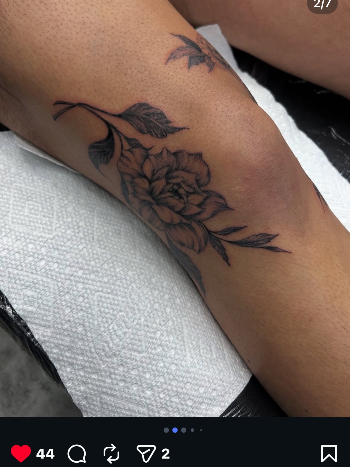 Tattoo by @forevergoldenstudios — black_and_grey