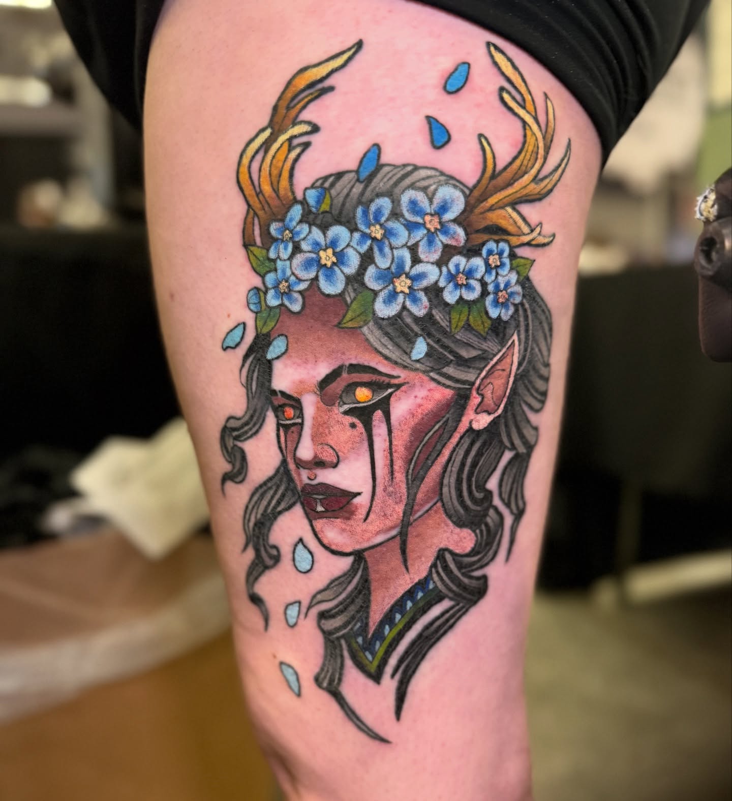 Tattoo by @benmckeetattoo — american_traditional, dotwork