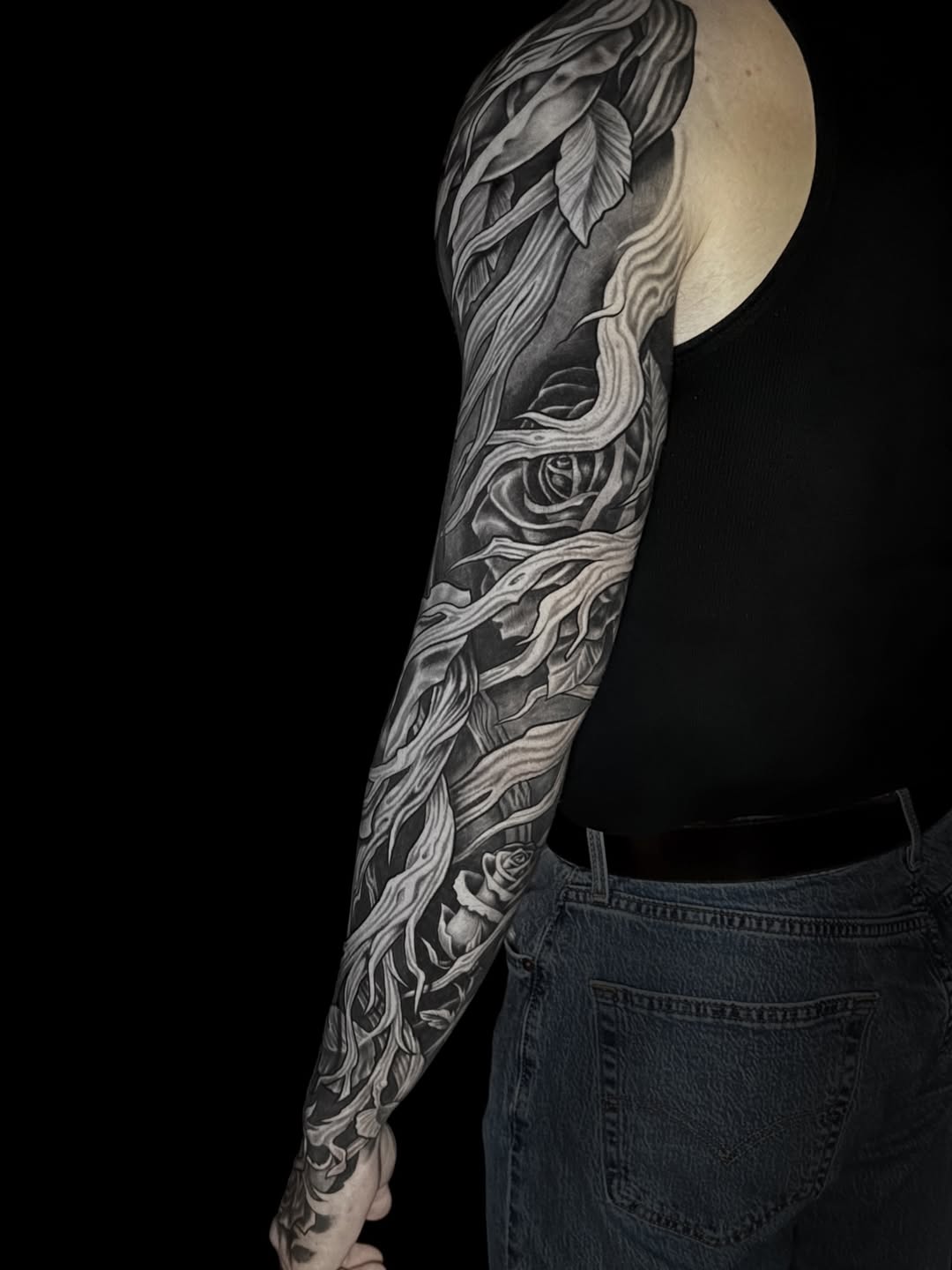 Tattoo by @sierracolt — black_and_grey, realism