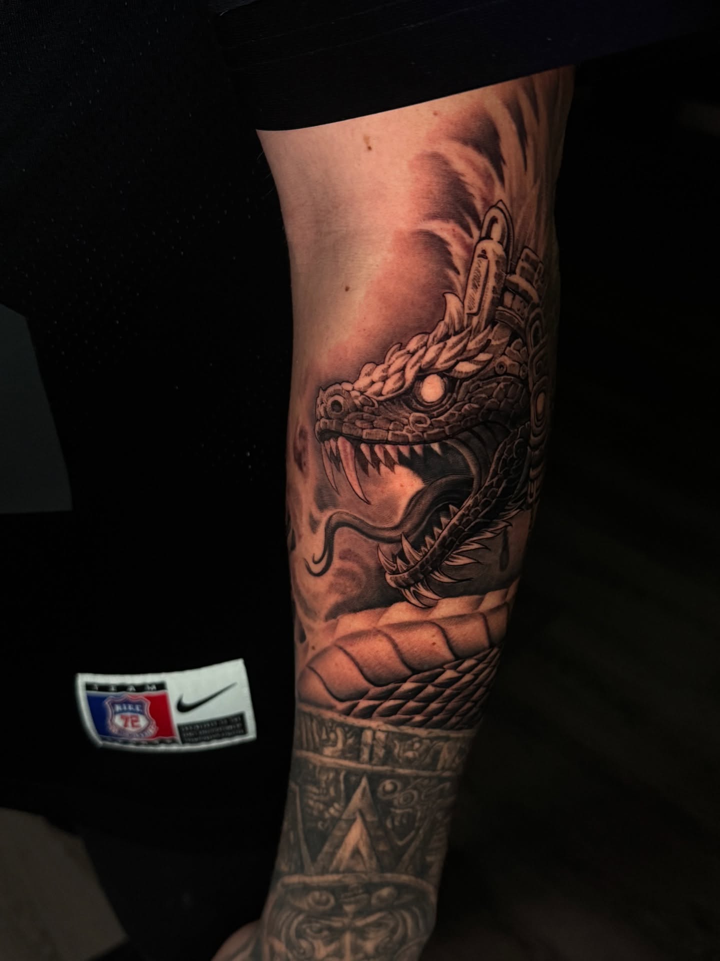 Dragon realism tattoo on the forearm by TATTOOS by Elvis Ramos - California tattoo