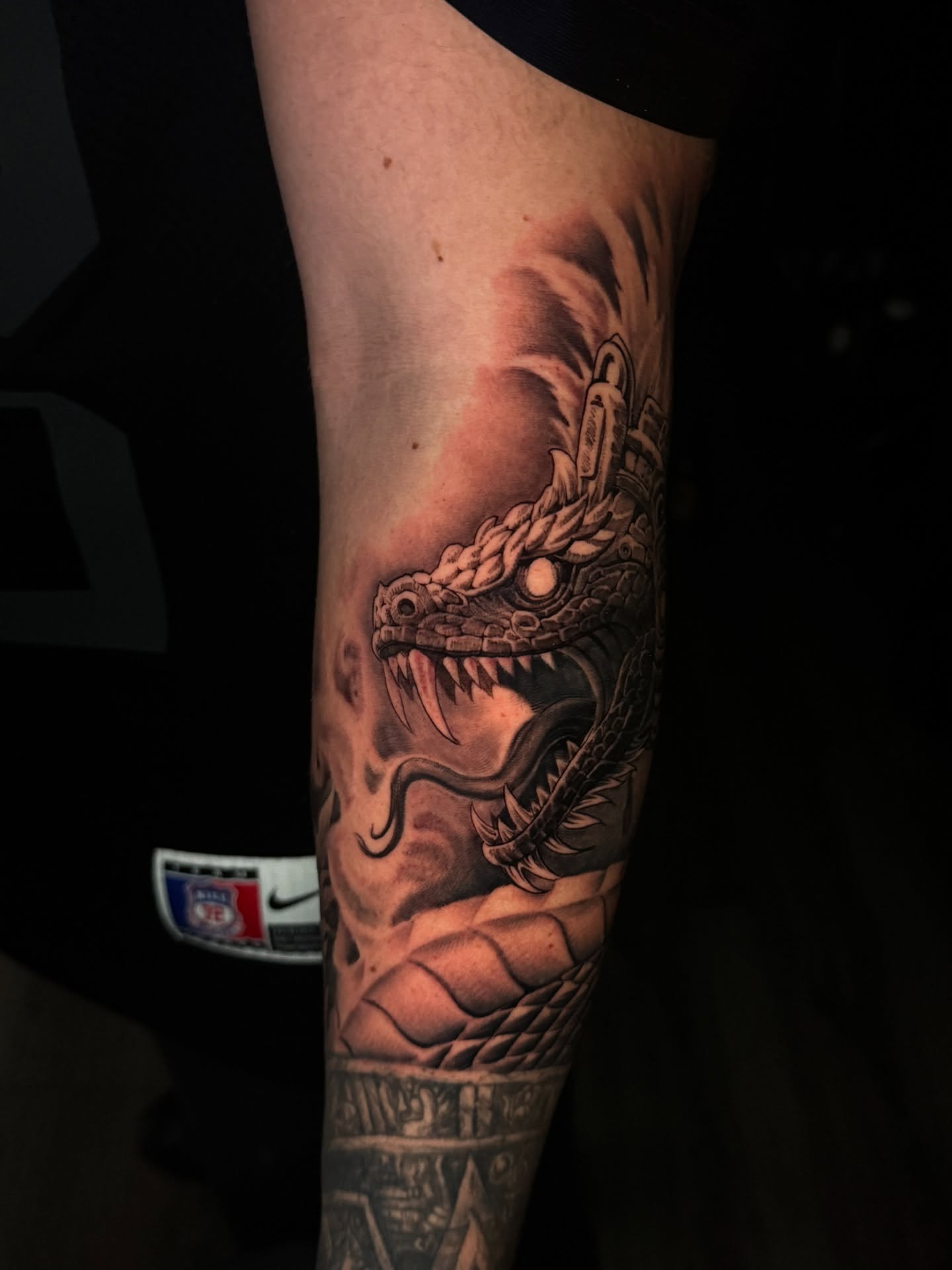 Dragon realism tattoo on the forearm by TATTOOS by Elvis Ramos - California tattoo