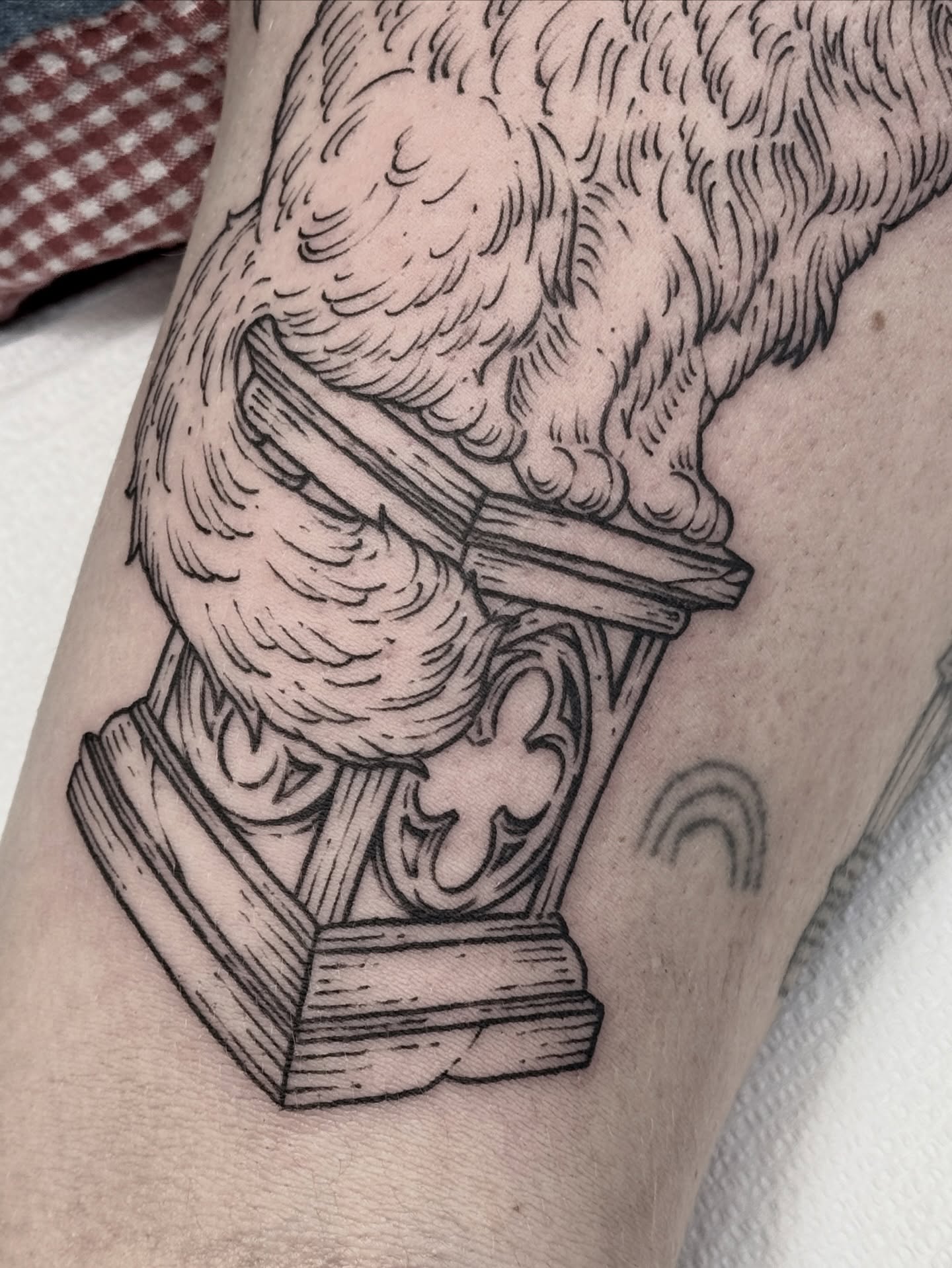 Eagle black and grey tattoo on the forearm by Hannah May, La Mesa, California