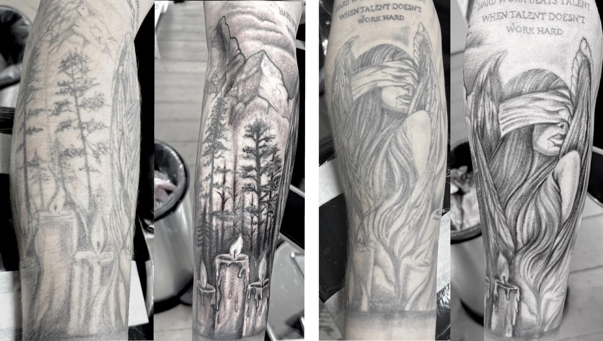 Tattoo by @daburningneedle — black_and_grey, realism