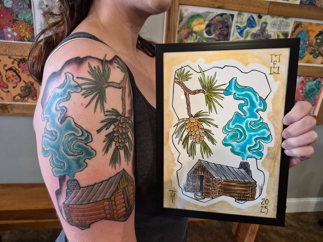 Tattoo by @art859 — illustrative, new_school