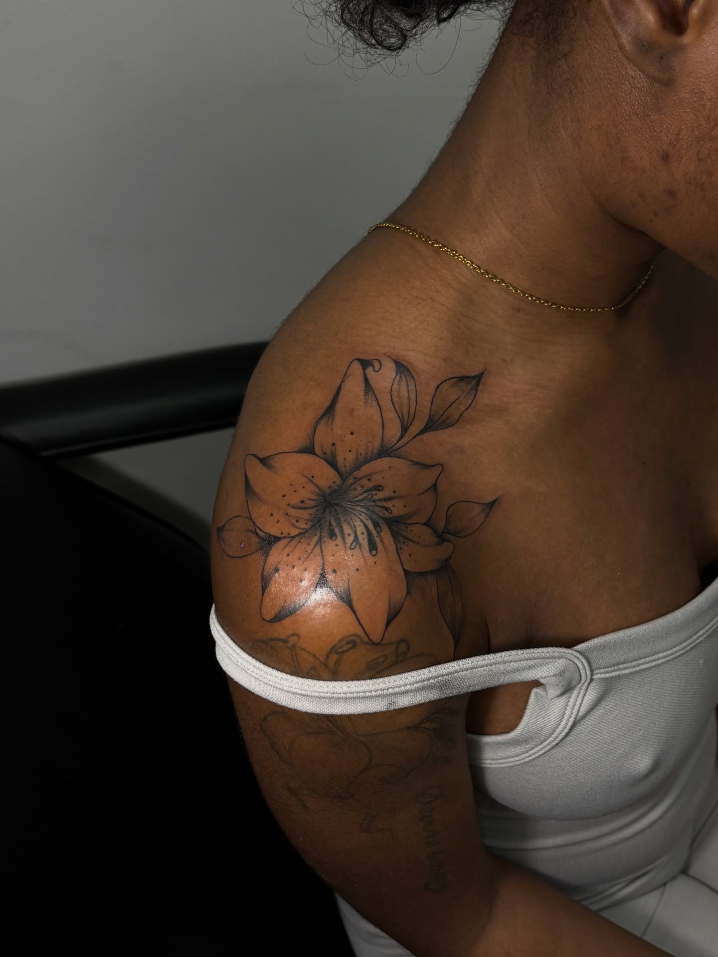 Tattoo by @skorpioink — black_and_grey