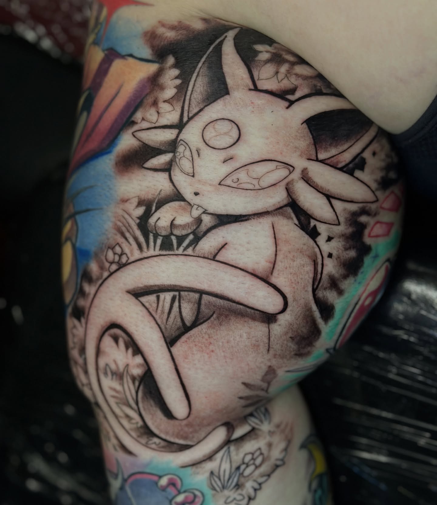 Tattoo by @fakkubunny — dotwork, realism