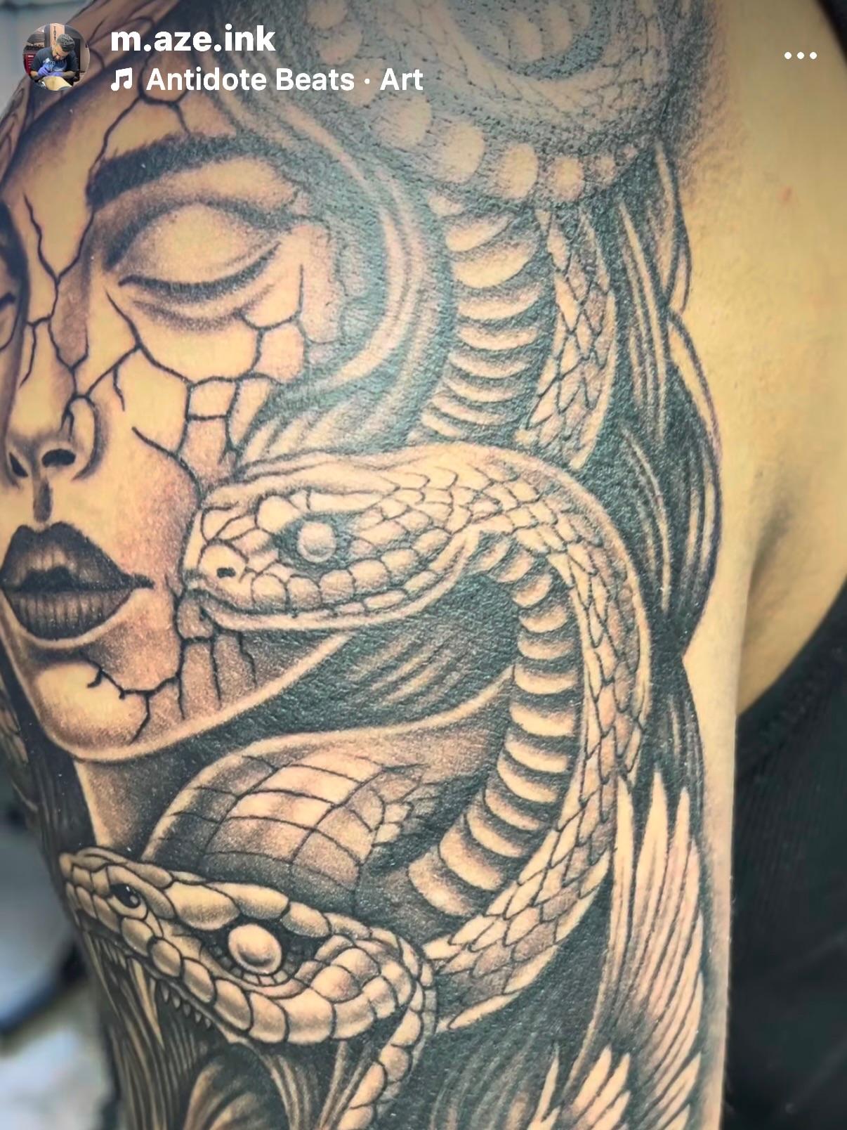 Tattoo by @forevergoldenstudios — realism, black_and_grey