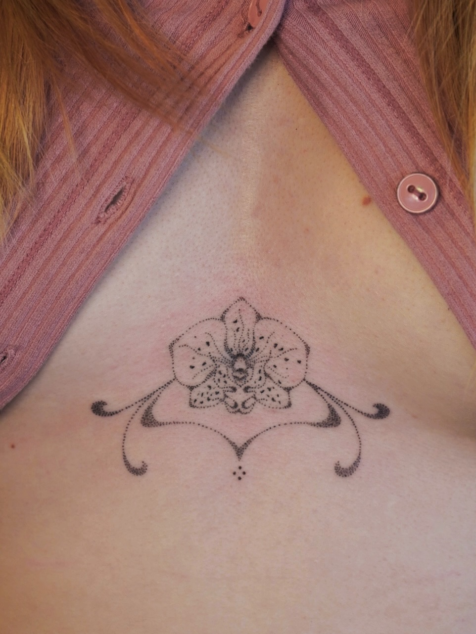 Tattoo by @poeticpokes — dotwork