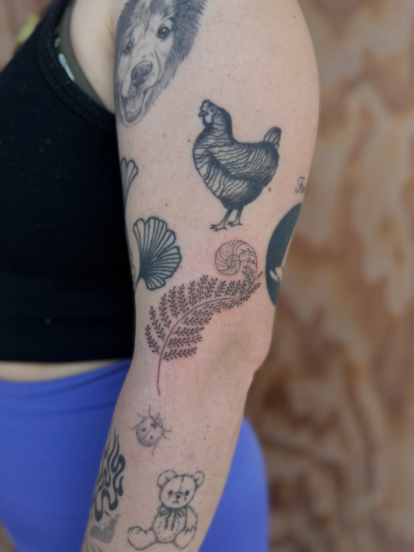 Tattoo by @poeticpokes — black_and_grey