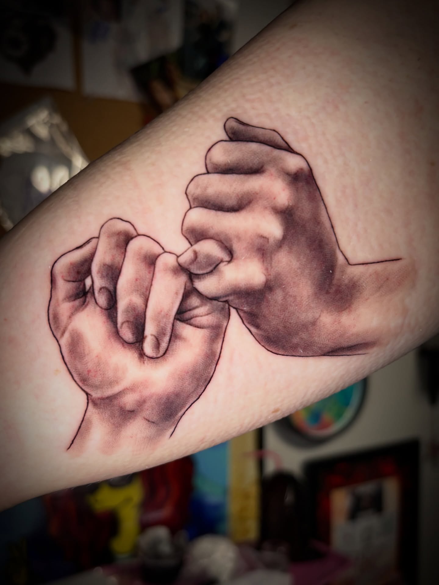 Hands realism tattoo on the forearm by Ali Stanley, Virginia Beach, Virginia