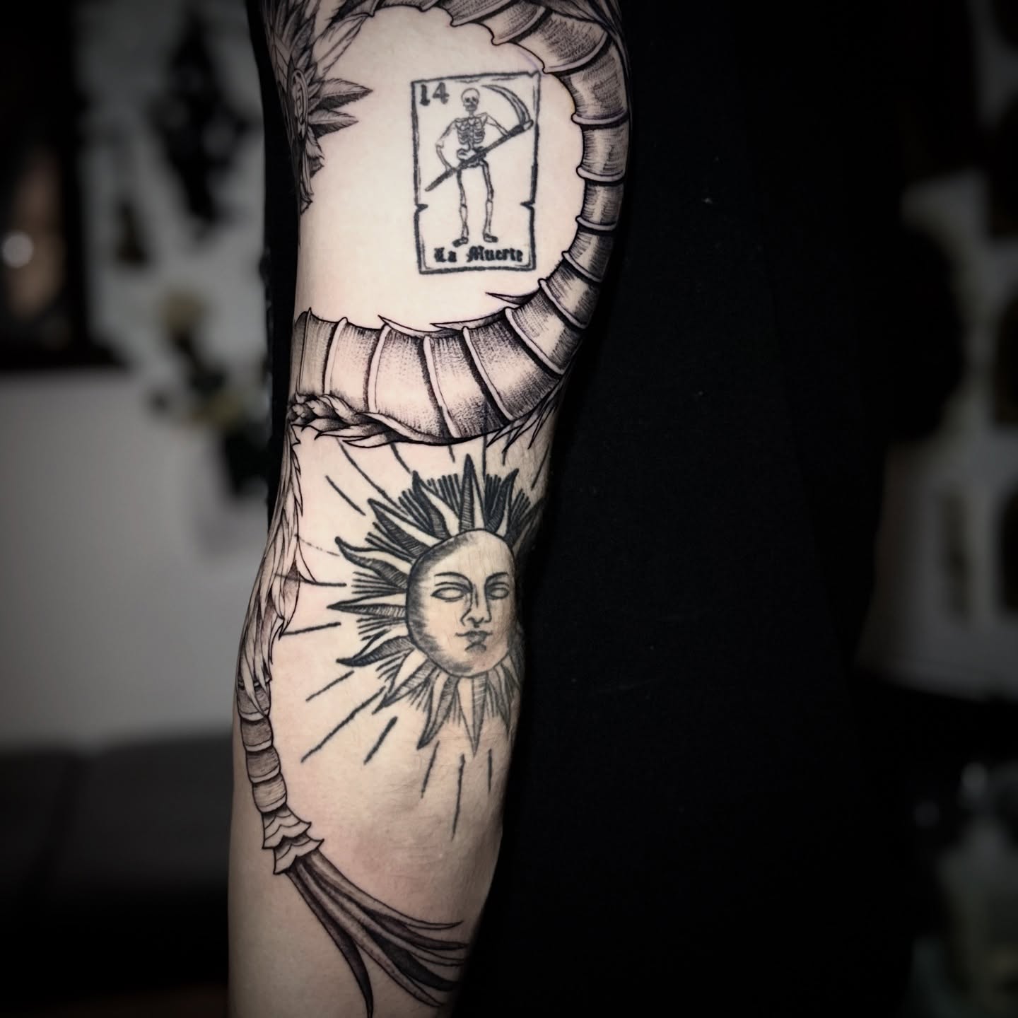 Tattoo by @that.lil.gothgirl — black_and_grey