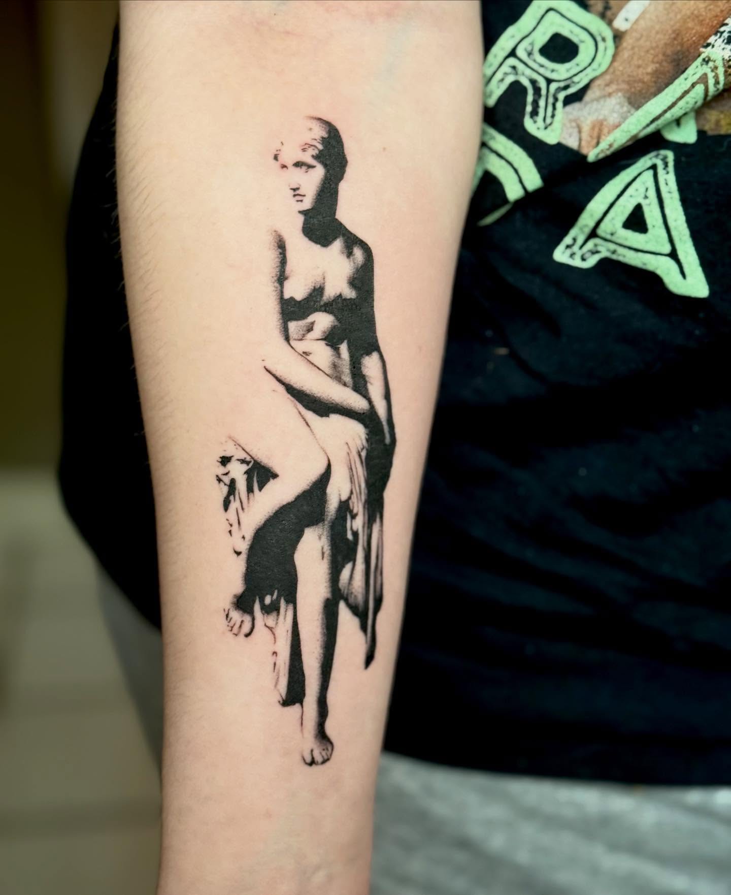 Tattoo by @judetatt — black_and_grey