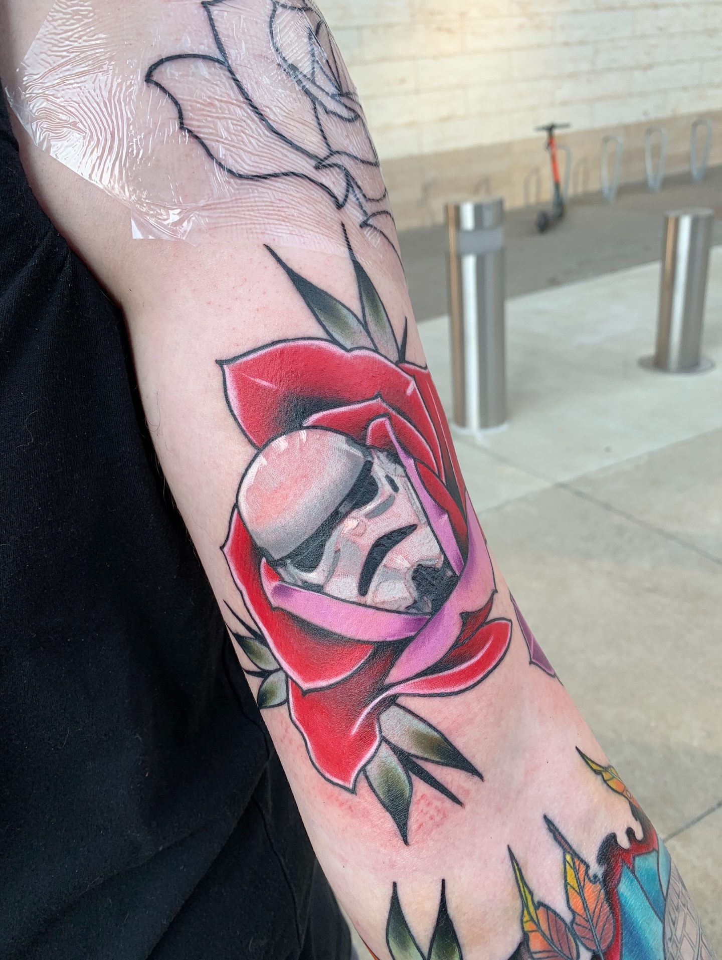 Tattoo by @spidermonkeysauce — realism, watercolor