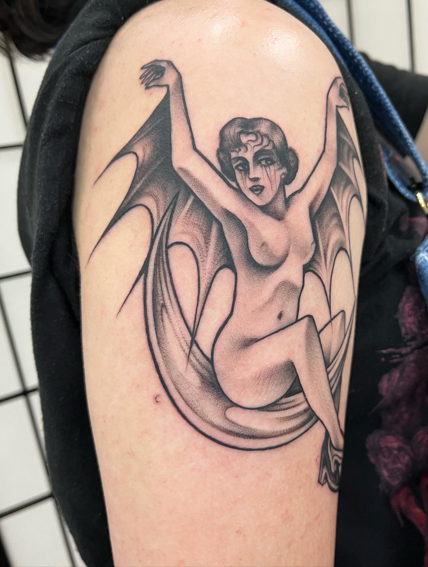 Tattoo by @lrlozano — black_and_grey