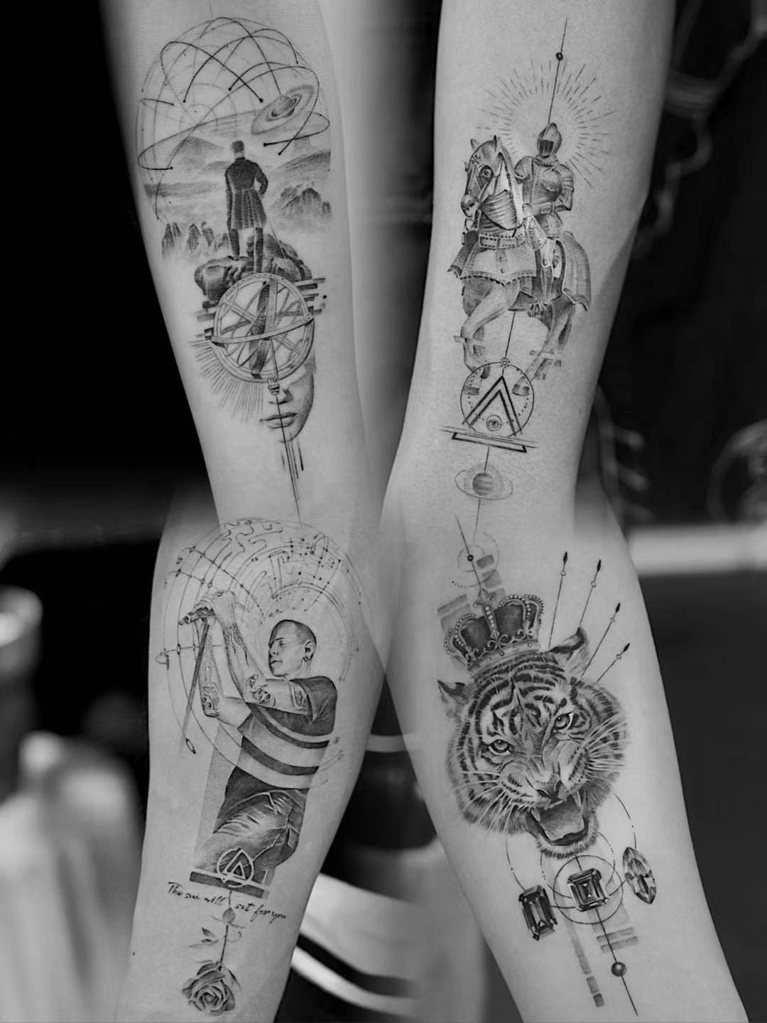 Tattoo by @2hou_tattooist — black_and_grey, realism