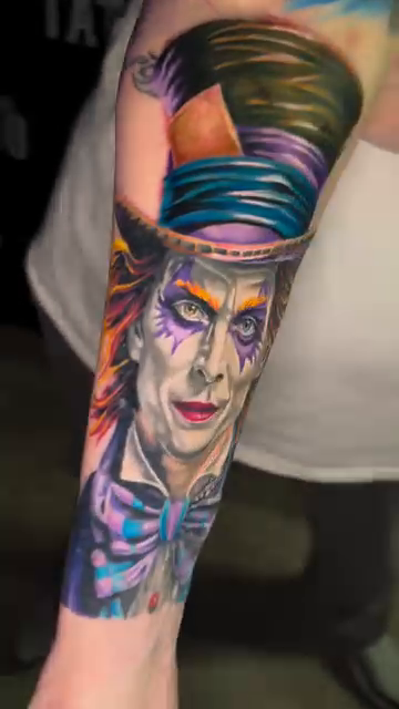 Mad Hatter realism tattoo by InkFloyd Roith