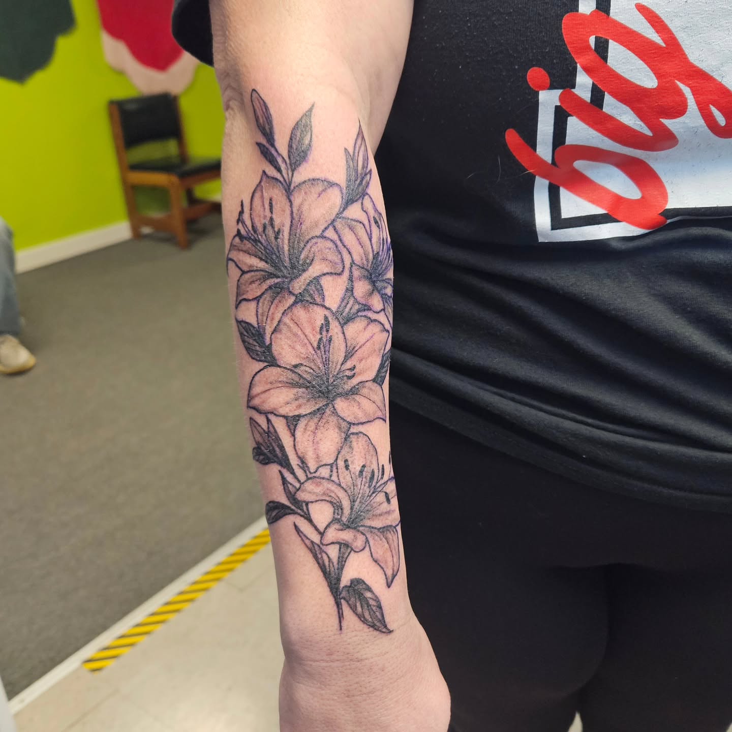 Tattoo by @goudyart — black_and_grey