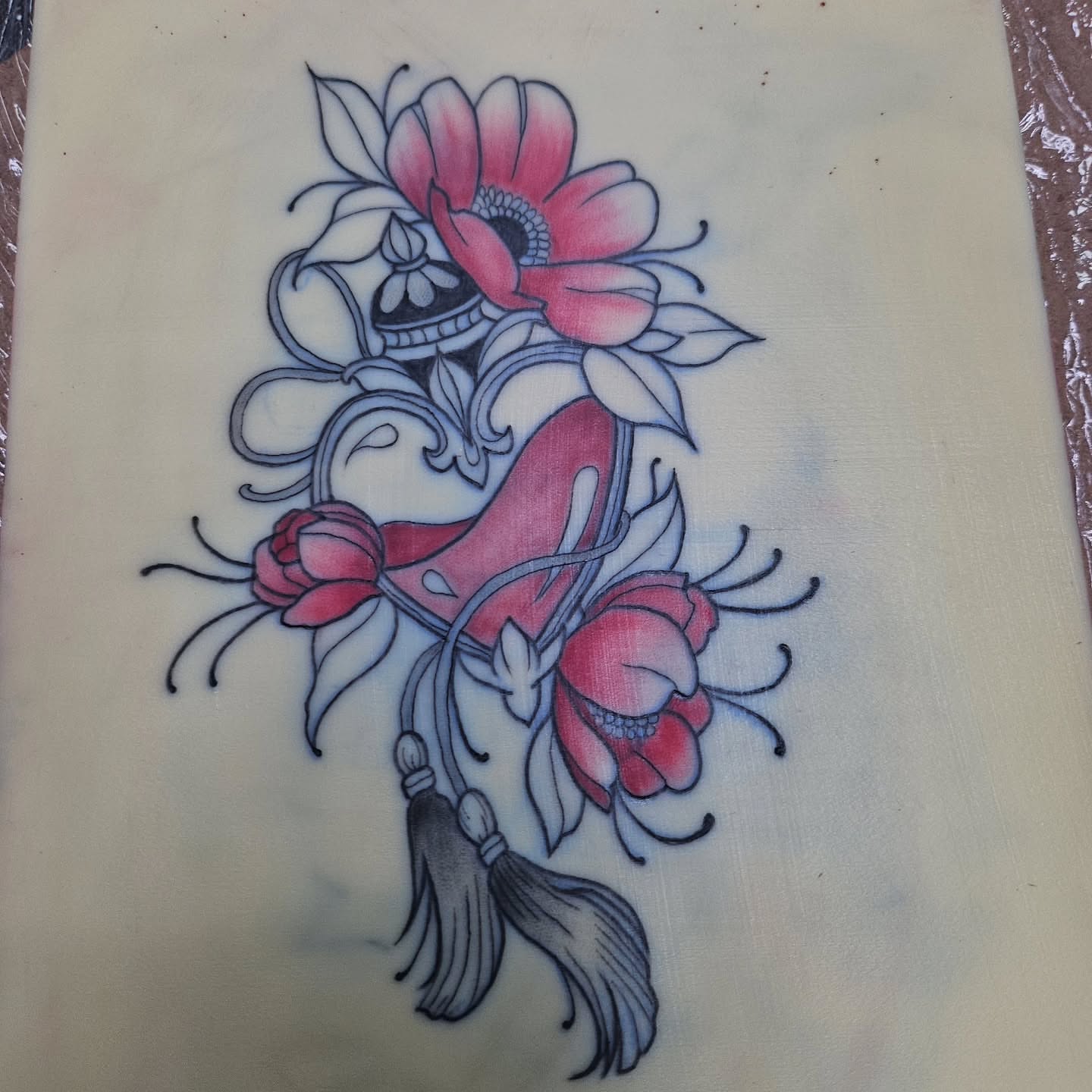 Floral arrangement neo-traditional tattoo by ݁˖