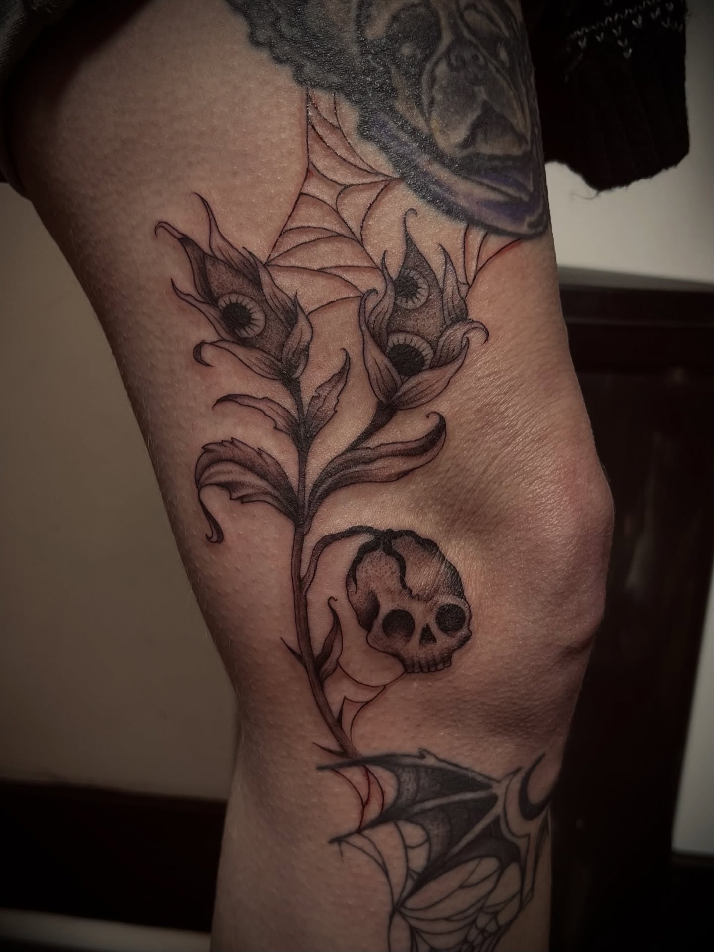 Tattoo by @rosie_coyote — black_and_grey, realism