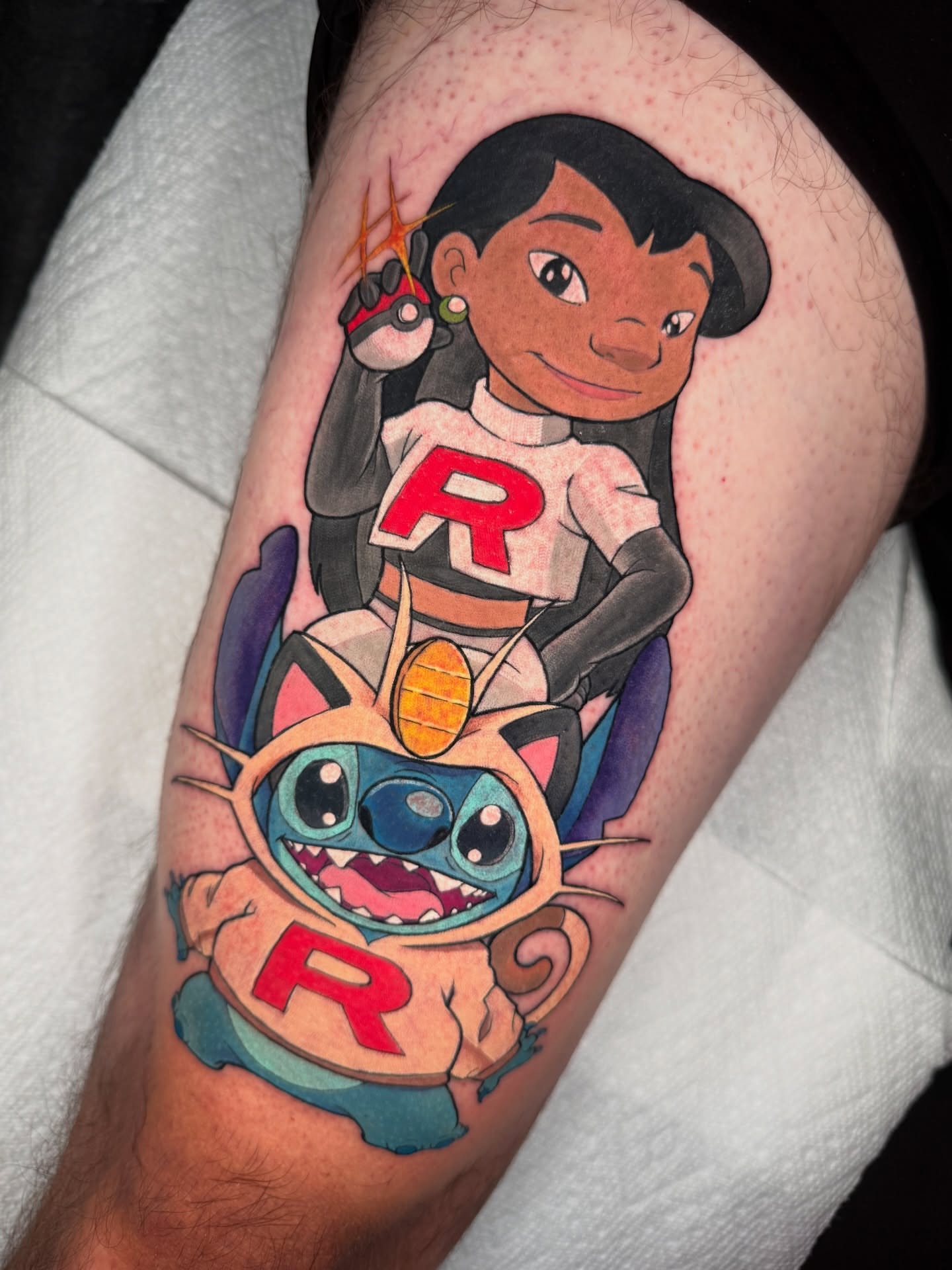 Tattoo by @rigo4k — anime