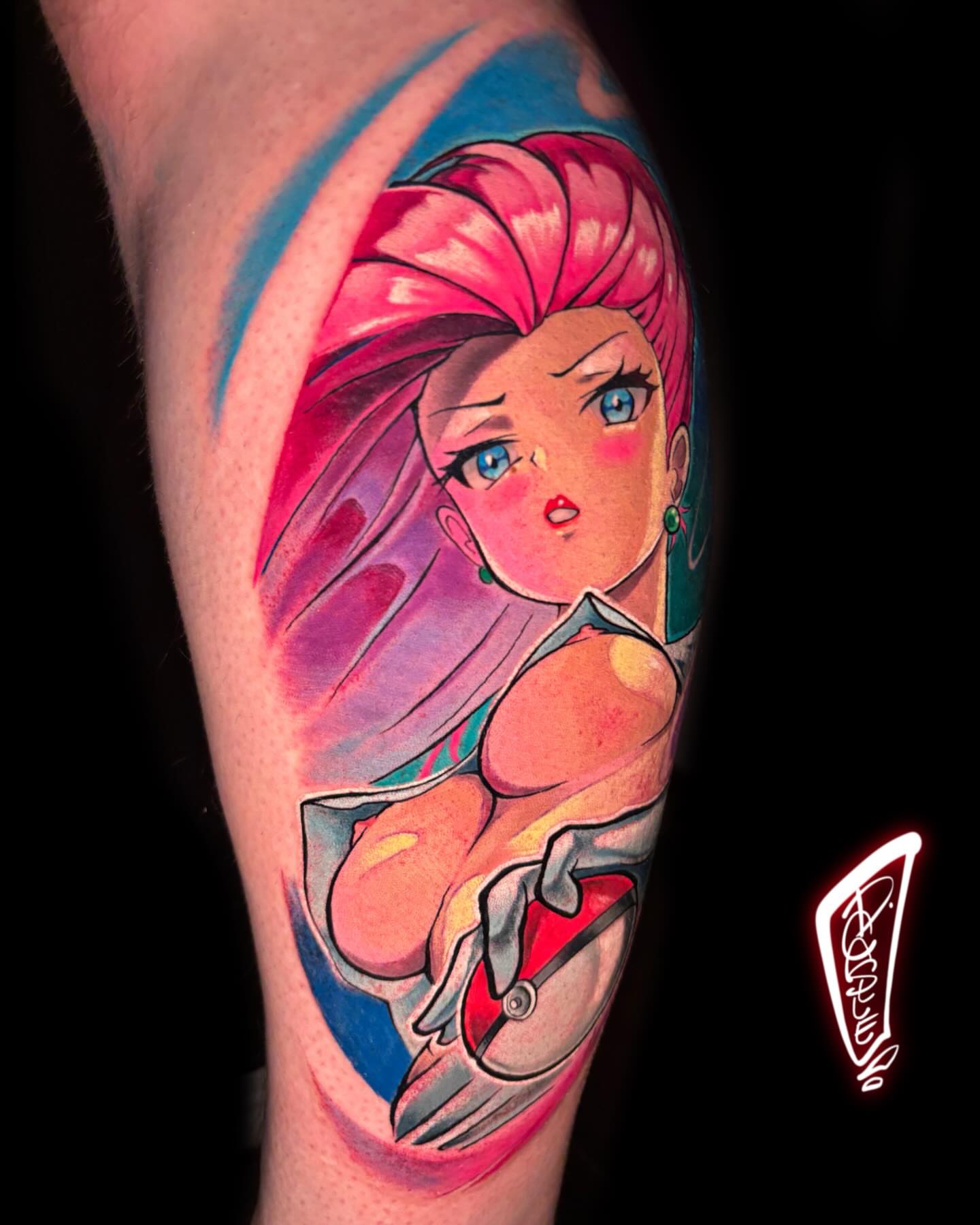 Tattoo by @d.castle.draws — anime