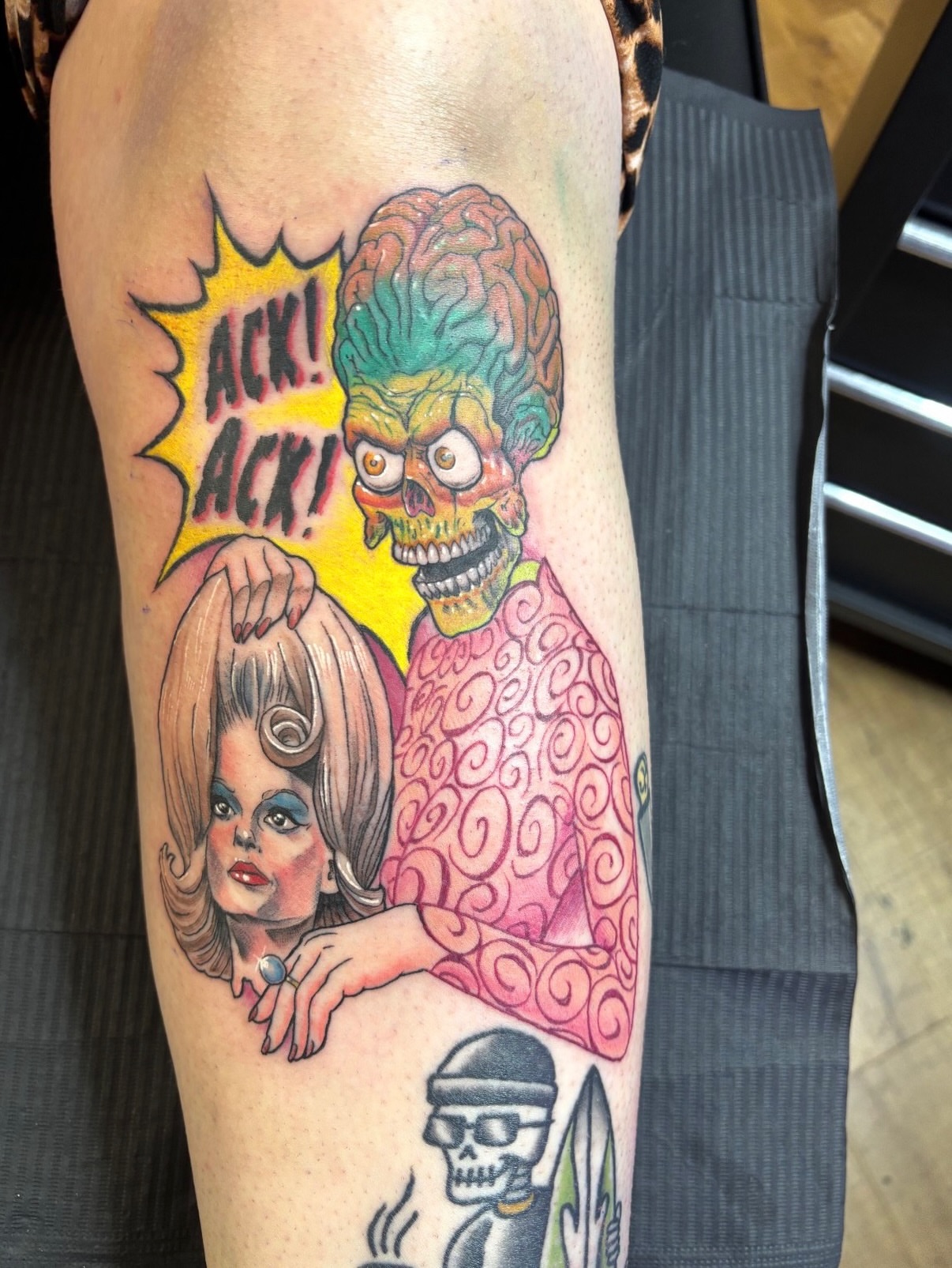 Tattoo by @gentlejosh — american_traditional, dotwork