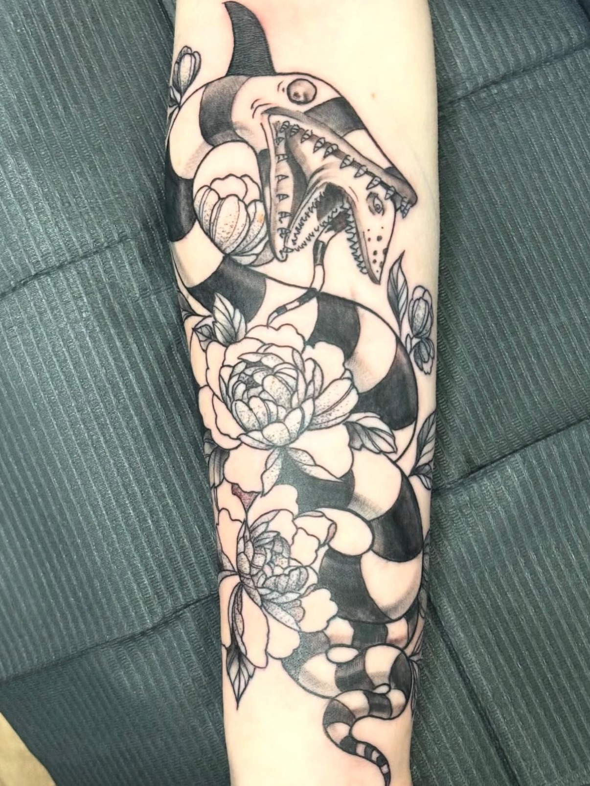 Tattoo by @gentlejosh — black_and_grey