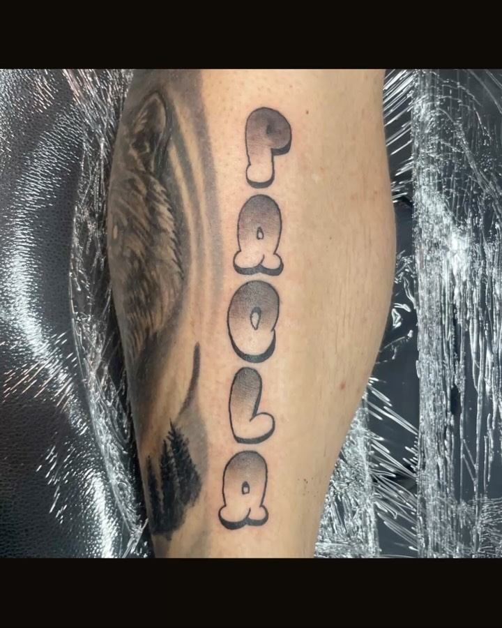 Tattoo by @sheilarosita.tats โ lettering_script