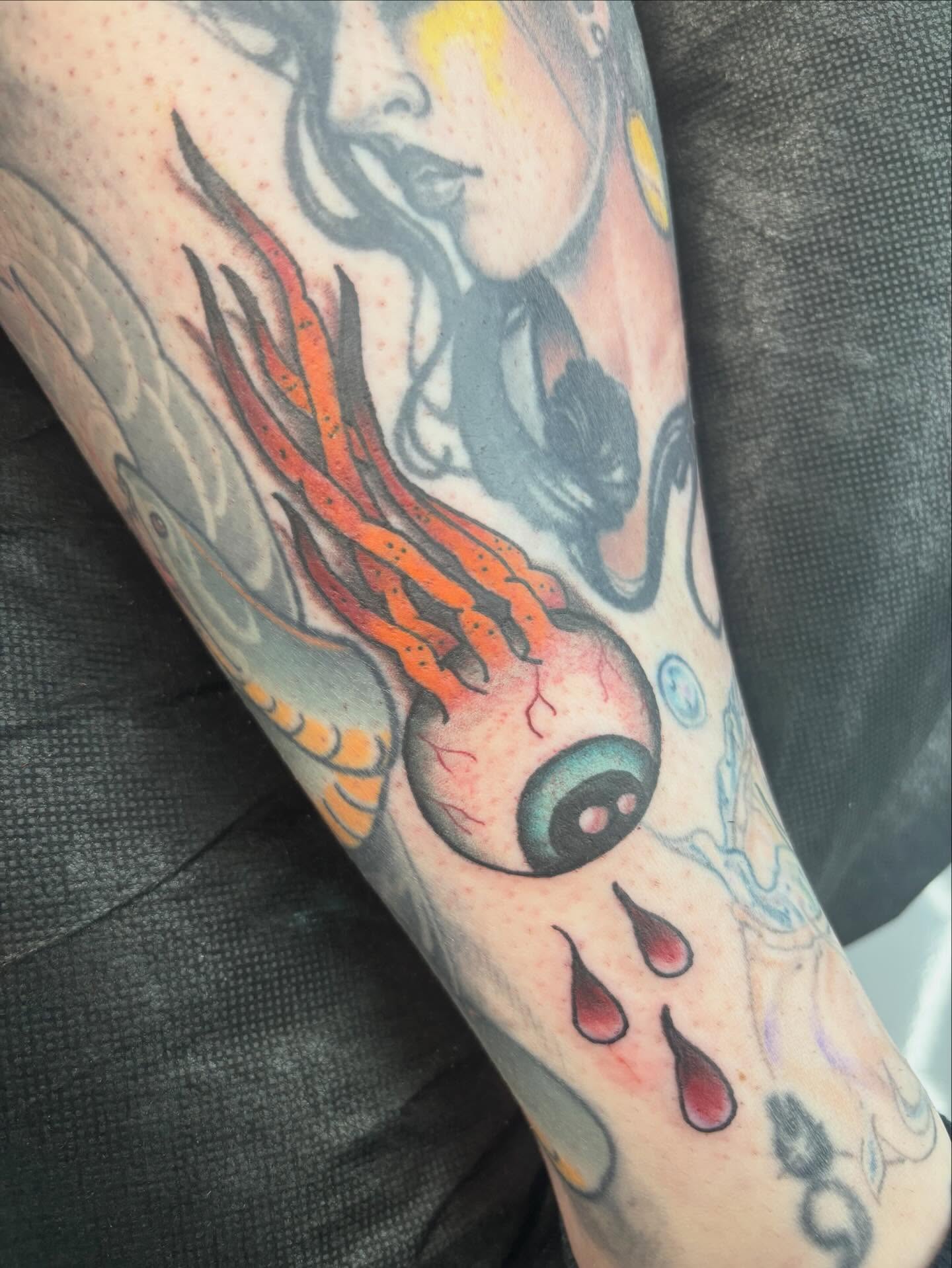 Tattoo by @trawlinson_tattoos — american_traditional, dotwork