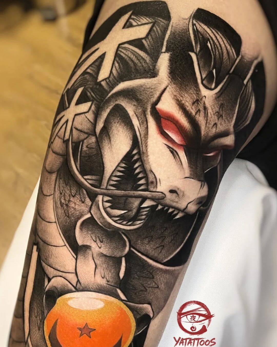 Tattoo by @yatattoos — realism, anime