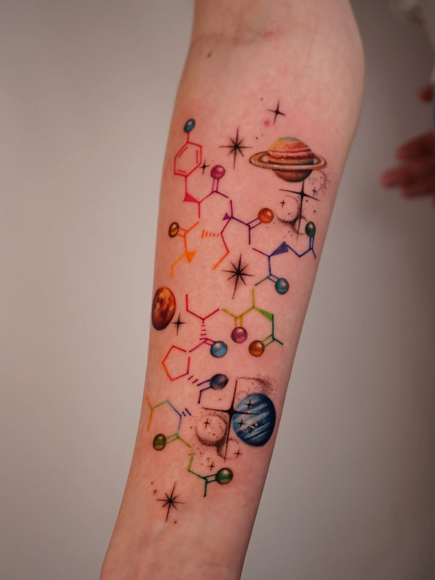 Tattoo by @vii_tattoo — geometric, watercolor