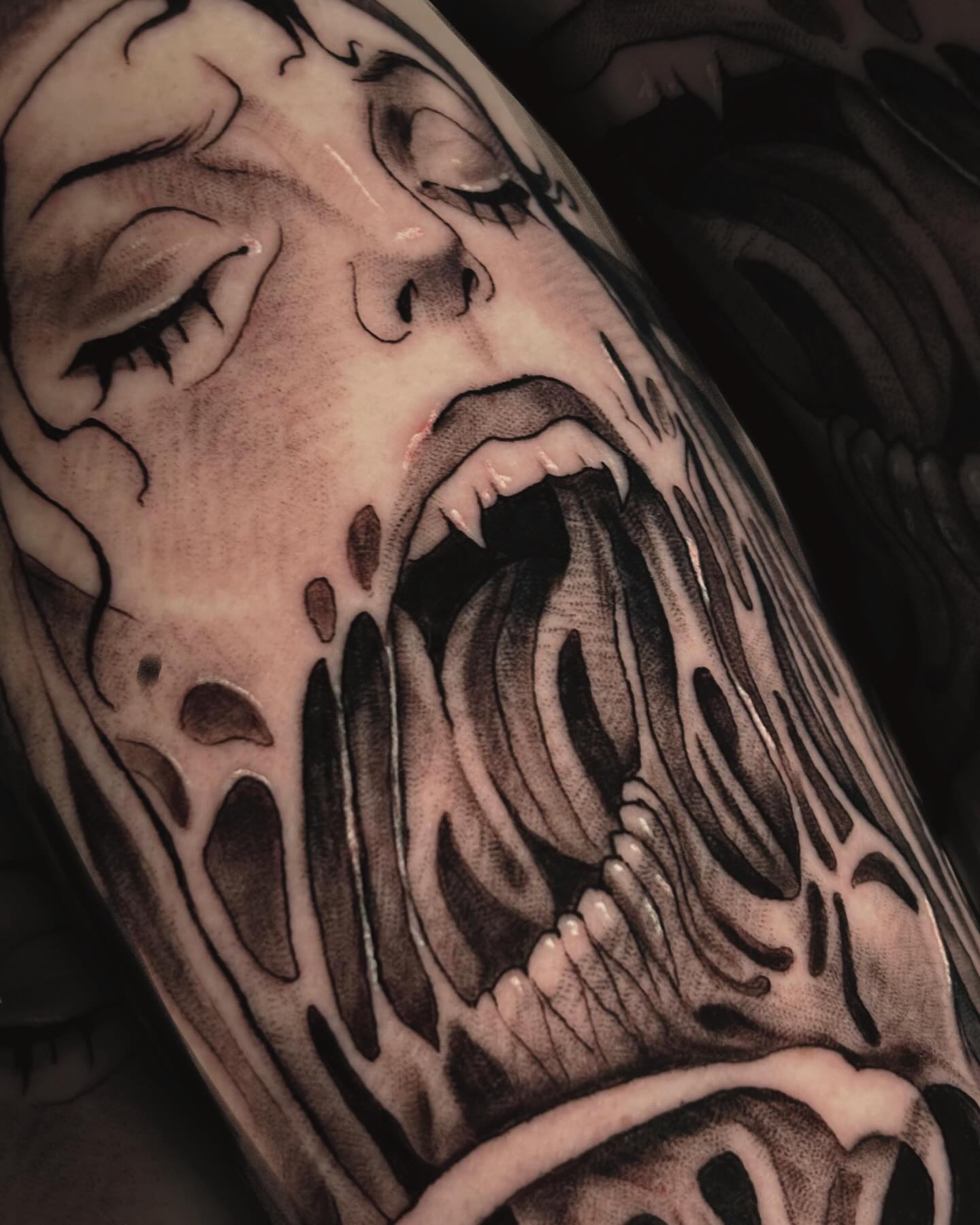 Tattoo by @mykymilk β black_and_grey, realism