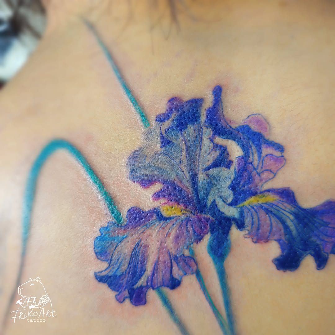 Tattoo by @irikoart_tattoo — fine_line, watercolor