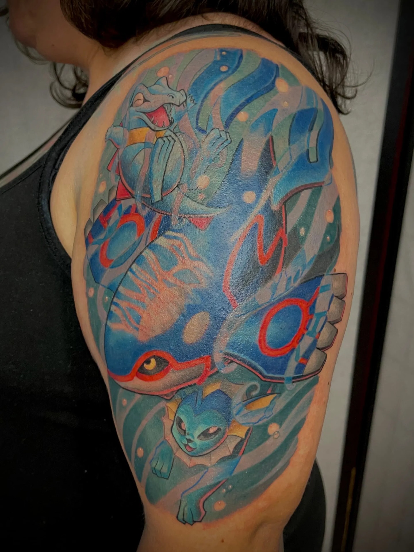 Tattoo by @space.paranoid — dotwork, anime