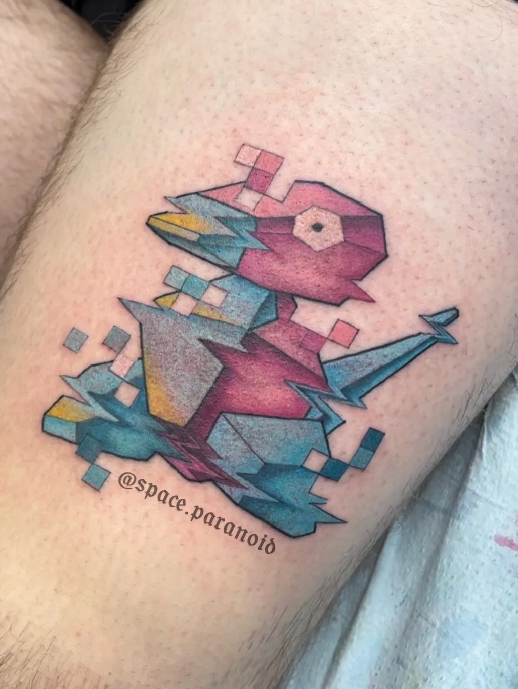 Tattoo by @space.paranoid — geometric