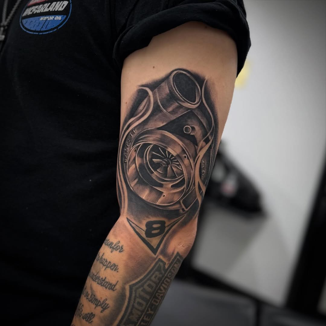 Tattoo by @mcglonetattoos — realism, black_and_grey